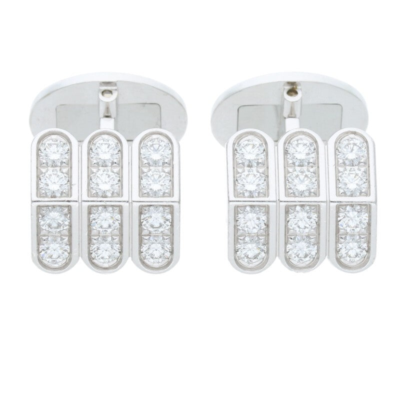 HARRY WINSTON K18WG Premier Square Cut Diamond Cufflinks