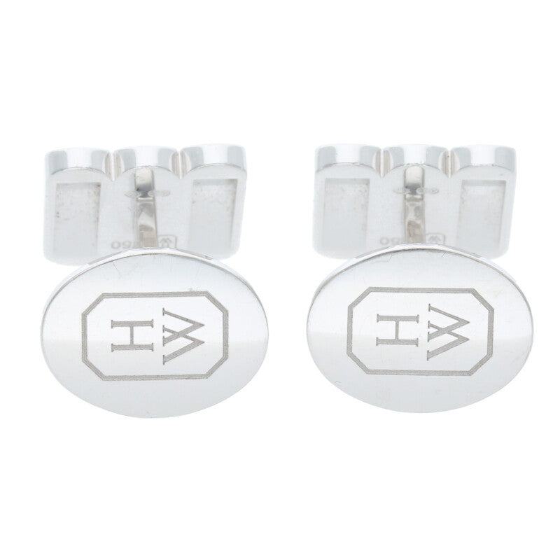 HARRY WINSTON K18WG Premier Square Cut Diamond Cufflinks