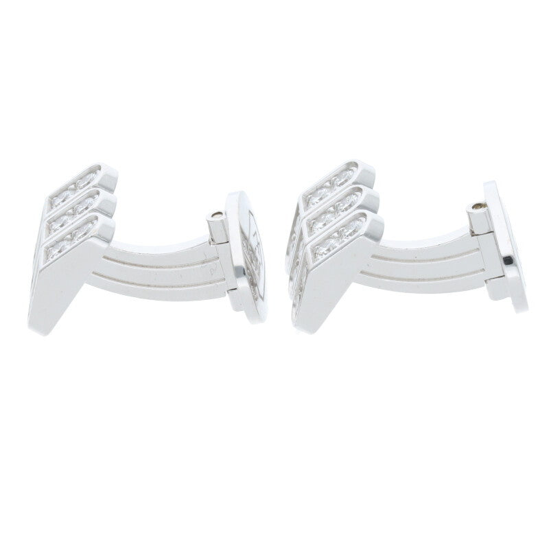 HARRY WINSTON K18WG Premier Square Cut Diamond Cufflinks