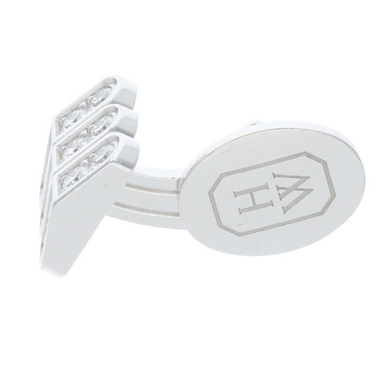 HARRY WINSTON K18WG Premier Square Cut Diamond Cufflinks