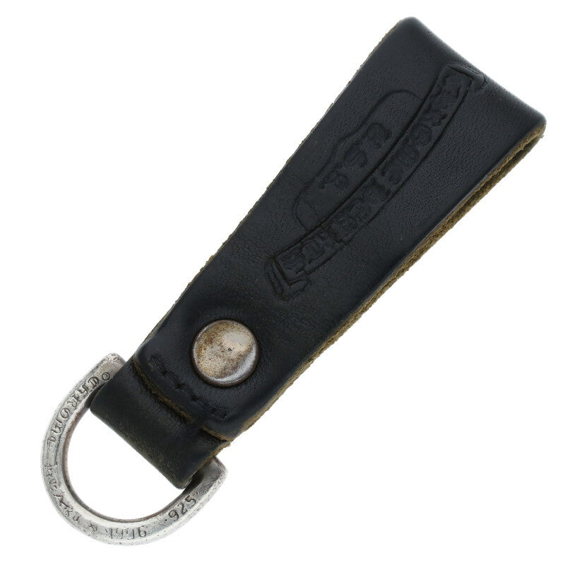 Chrome Hearts Black Leather D-Ring Heart