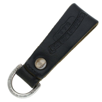Chrome Hearts Black Leather D-Ring Heart