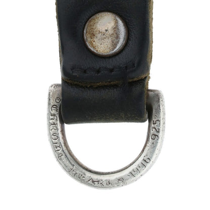 Chrome Hearts Black Leather D-Ring Heart