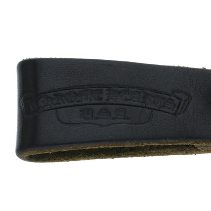 Chrome Hearts Black Leather D-Ring Heart
