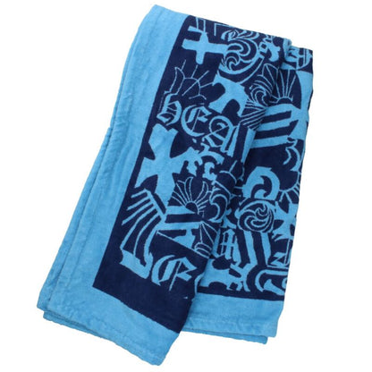 Chrome Hearts All-Over Print Beach Towel Blue