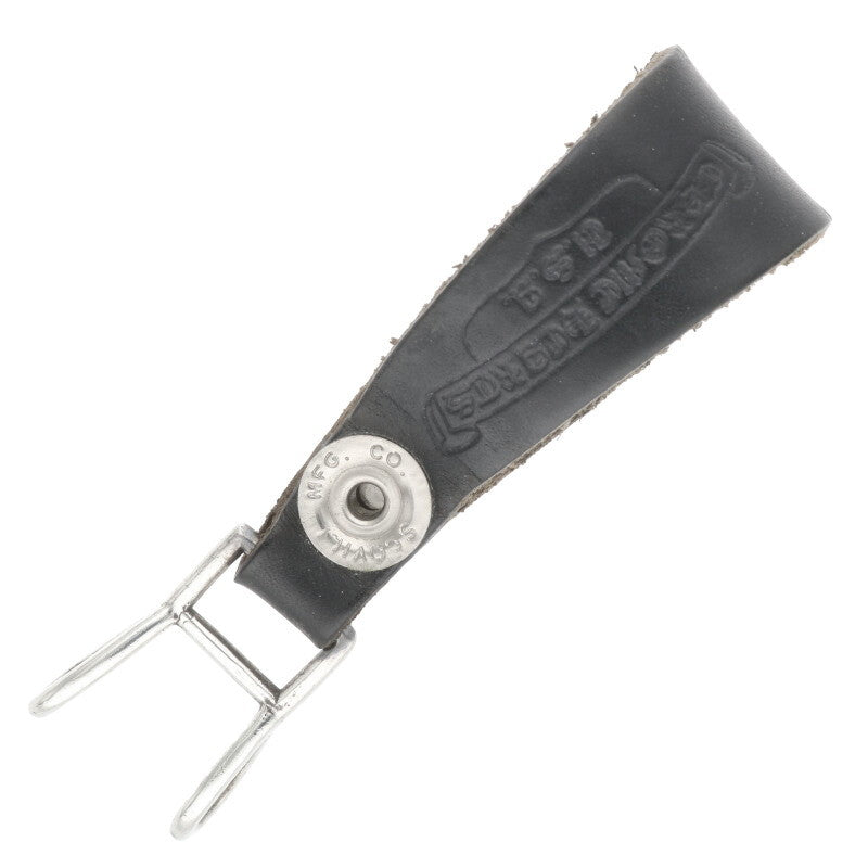 Chrome Hearts Leather Belt Loop Black x Silver