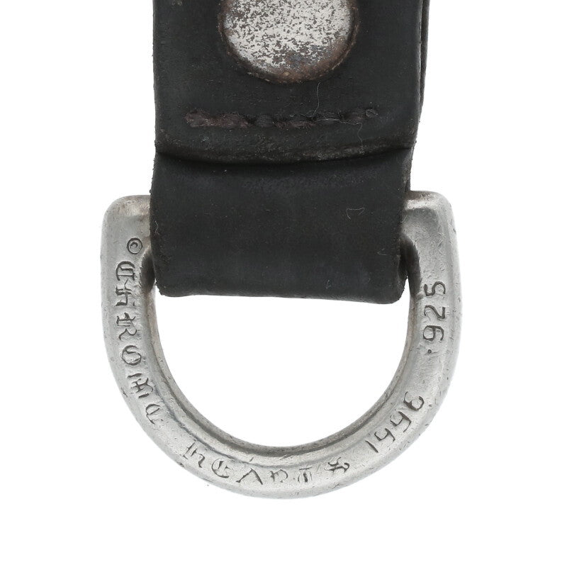 Chrome Hearts D-Ring Belt Loop Black x Silver