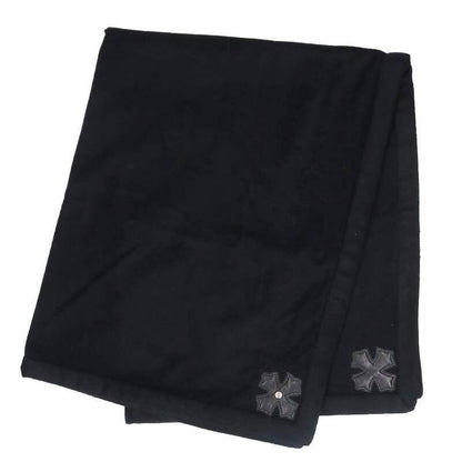 Chrome Hearts Cross Patch Cashmere Blanket (Black/Silver)