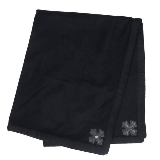 Chrome Hearts Cross Patch Cashmere Blanket (Black/Silver)