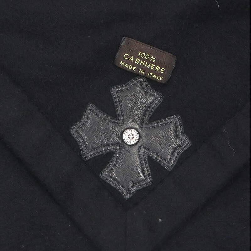 Chrome Hearts Cross Patch Cashmere Blanket (Black/Silver)