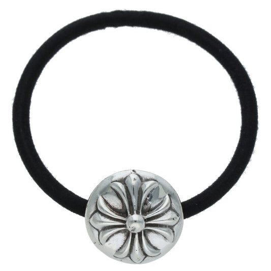 Chrome Hearts Cross-Ball Button Hair Tie Silver