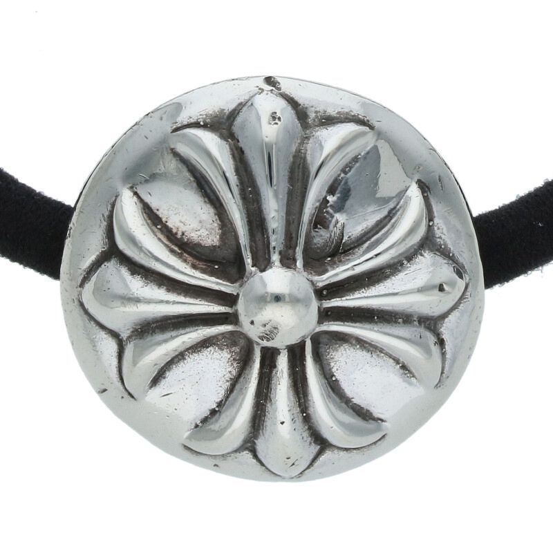 Chrome Hearts Cross-Ball Button Hair Tie Silver