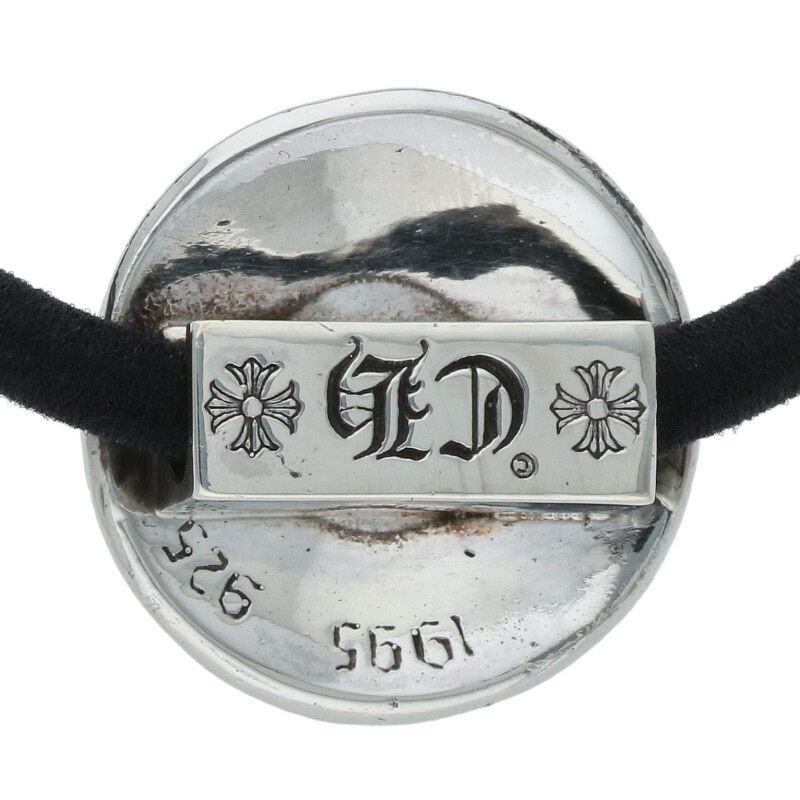 Chrome Hearts Cross-Ball Button Hair Tie Silver