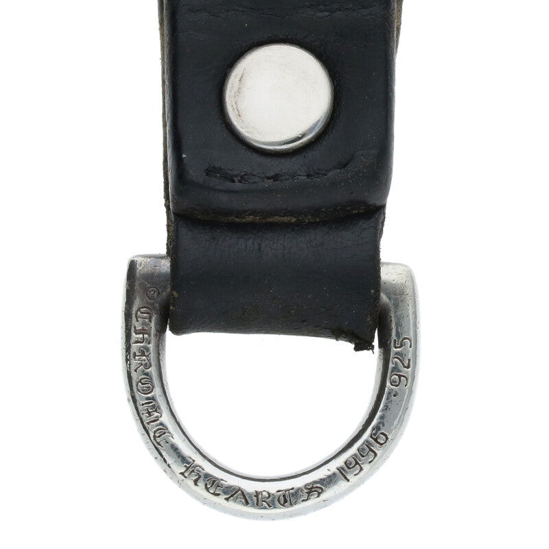 Chrome Hearts D-Ring Belt Loop Black x Silver
