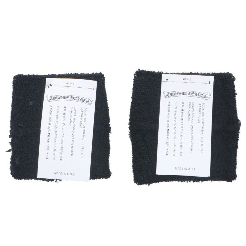 Chrome Hearts Patent cross patch wristband Black x Pink