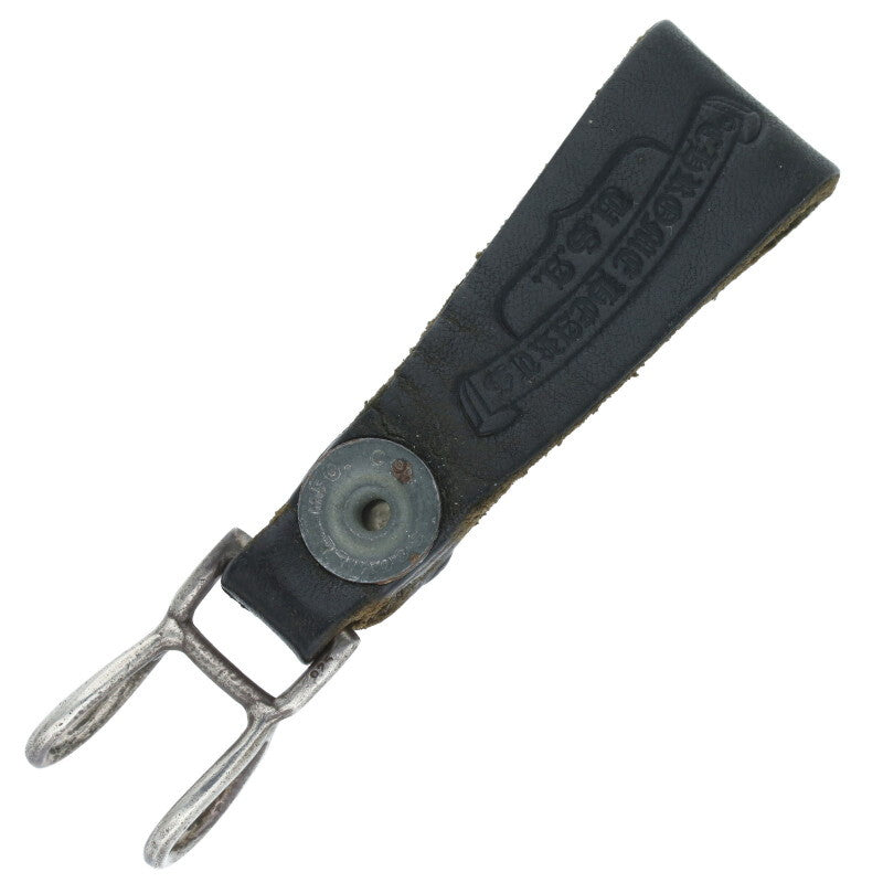 Chrome Hearts Leather Belt Loop Black x Silver