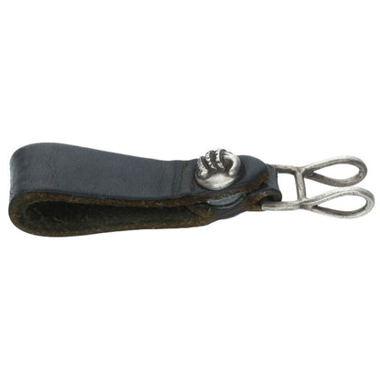 Chrome Hearts Leather Belt Loop Black x Silver