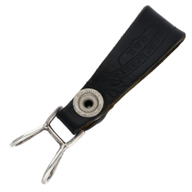 Chrome Hearts Leather Belt Loop Black x Silver