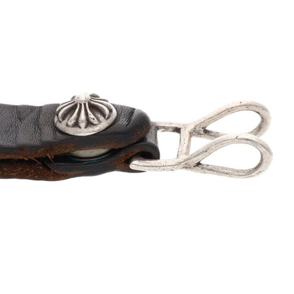 Chrome Hearts Leather Belt Loop Silver x Black