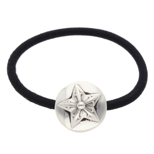 Chrome Hearts Star Button Hair Tie Silver