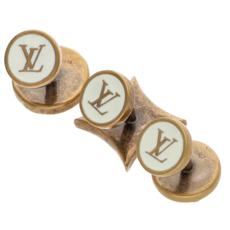 Louis Vuitton Button White x Gold