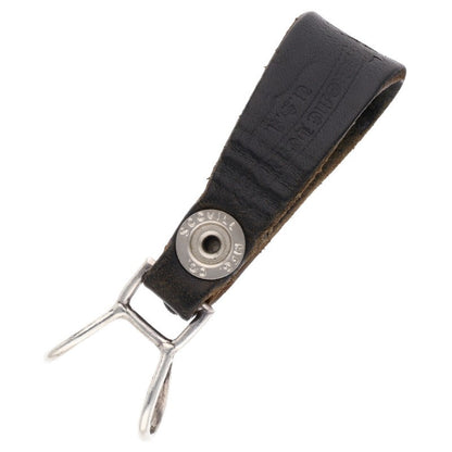 Chrome Hearts Leather Belt Loop Black x Silver