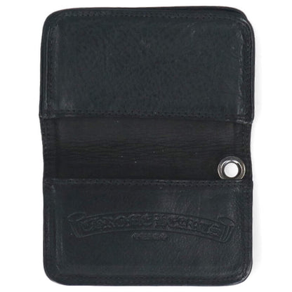 Chrome Hearts Grommet Card Case (Black/Silver) Size ONE SIZE