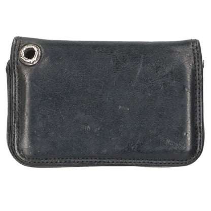 Chrome Hearts Vintage Leather card case Black x Silver
