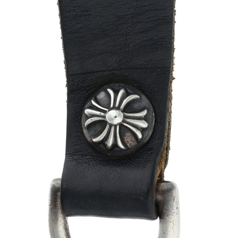 Chrome Hearts Cross Ball Belt Loop Black x Silver