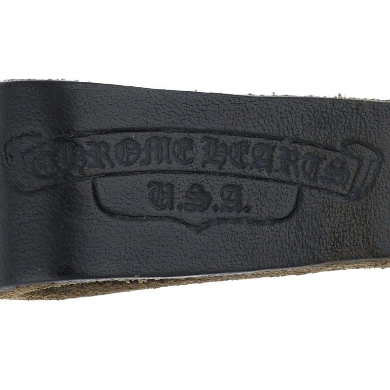 Chrome Hearts Cross Ball Belt Loop Black x Silver