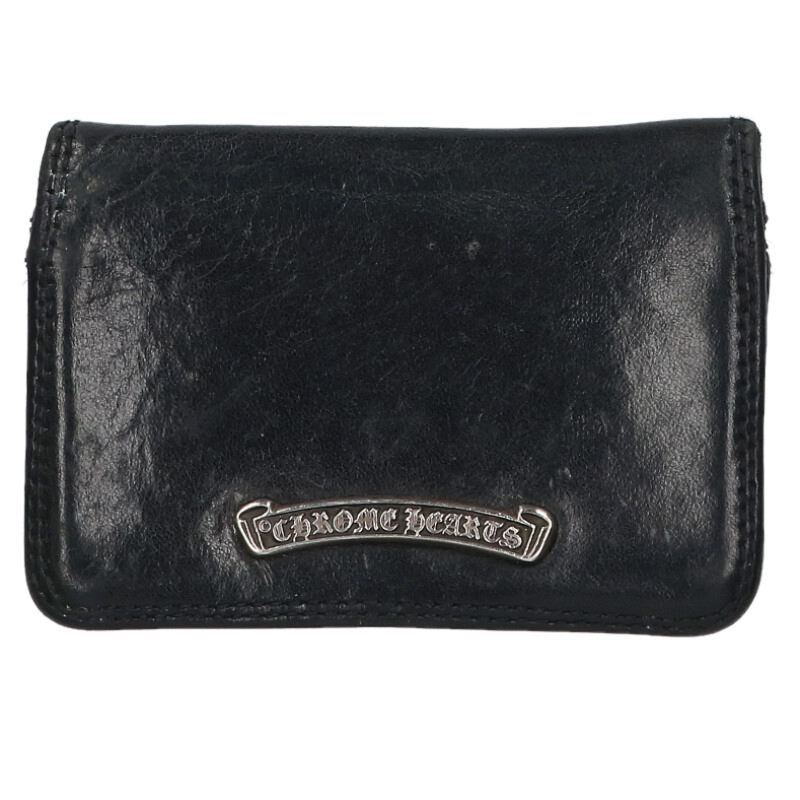 Chrome Hearts Grommet Leather Card Case Black Size ONE SIZE