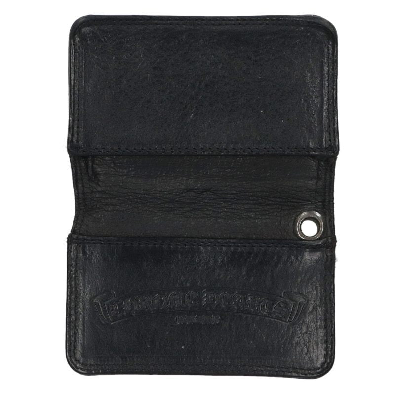 Chrome Hearts Grommet Leather Card Case Black Size ONE SIZE