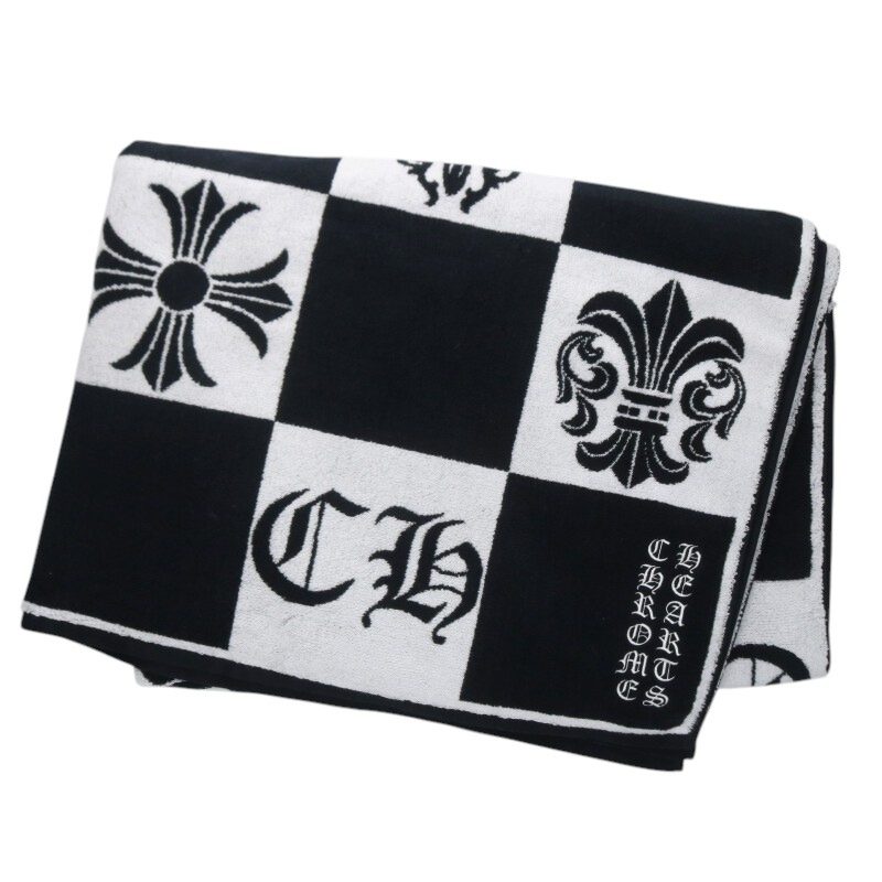 Chrome Hearts All-Over Print Cotton Beach Towel