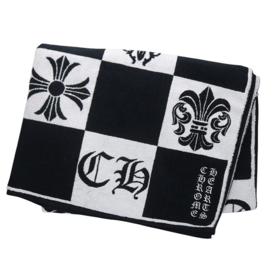 Chrome Hearts All-Over Print Cotton Beach Towel