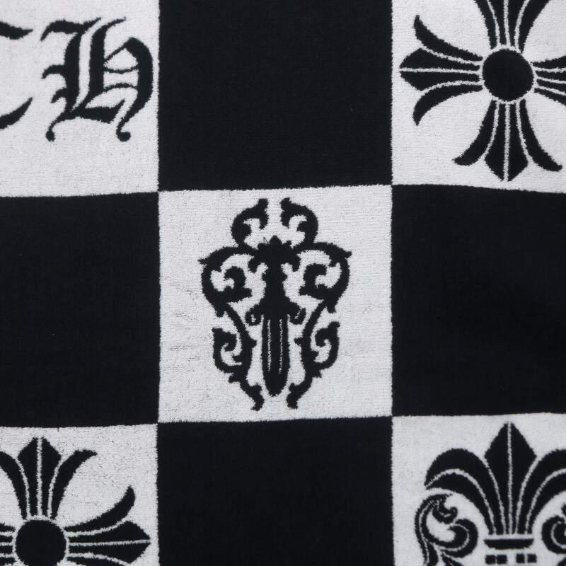 Chrome Hearts All-Over Print Cotton Beach Towel