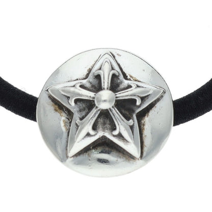 Chrome Hearts Star button hair tie Silver x Black
