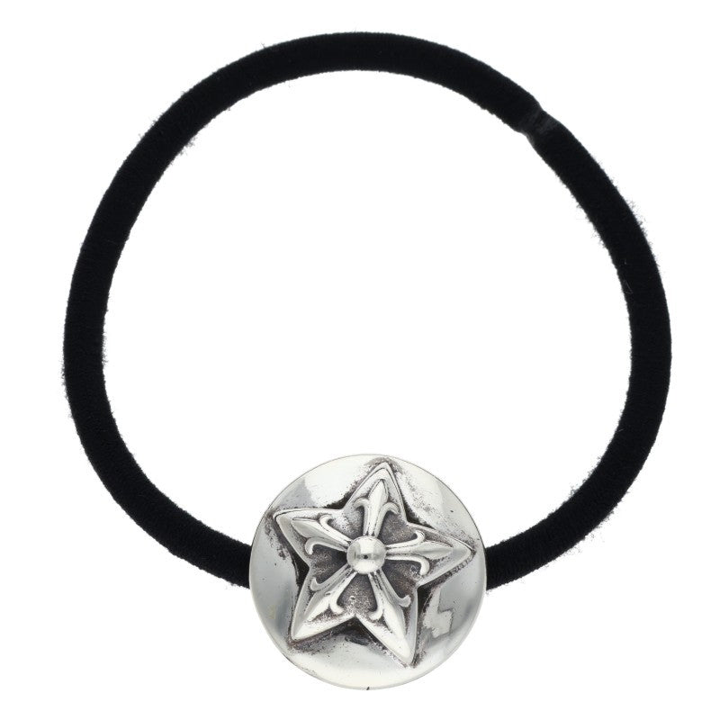 Chrome Hearts Star Button Hair Tie Black x Silver