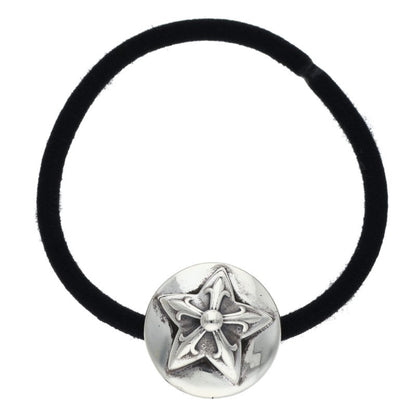 Chrome Hearts Star Button Hair Tie Black x Silver