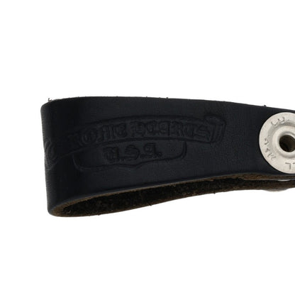 Chrome Hearts Leather Belt Loop Black x Silver Multi