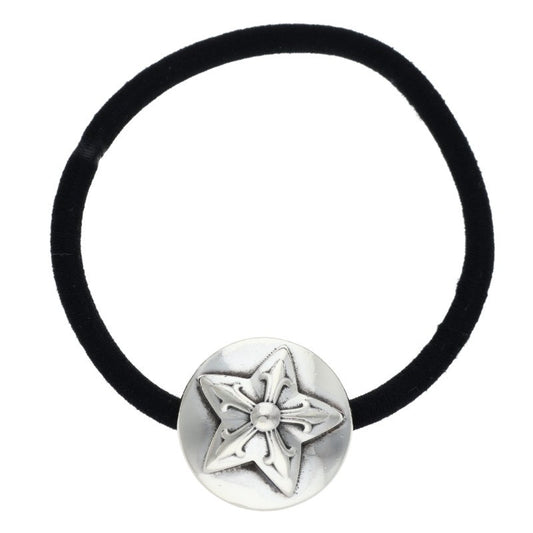 Chrome Hearts Star Button Hair Tie Silver