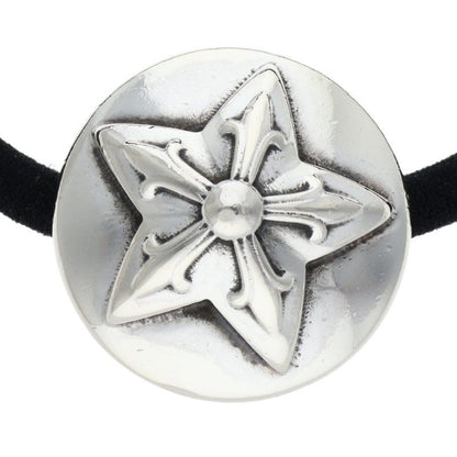 Chrome Hearts Star Button Hair Tie Silver