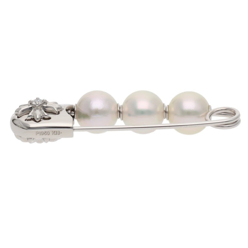 Chrome Hearts x Mikimoto CH Plus Pearl Pin Brooch