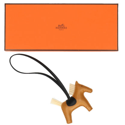 HERMES Rodeo PM Horse Leather Bag Charm Brown Size ONE SIZE