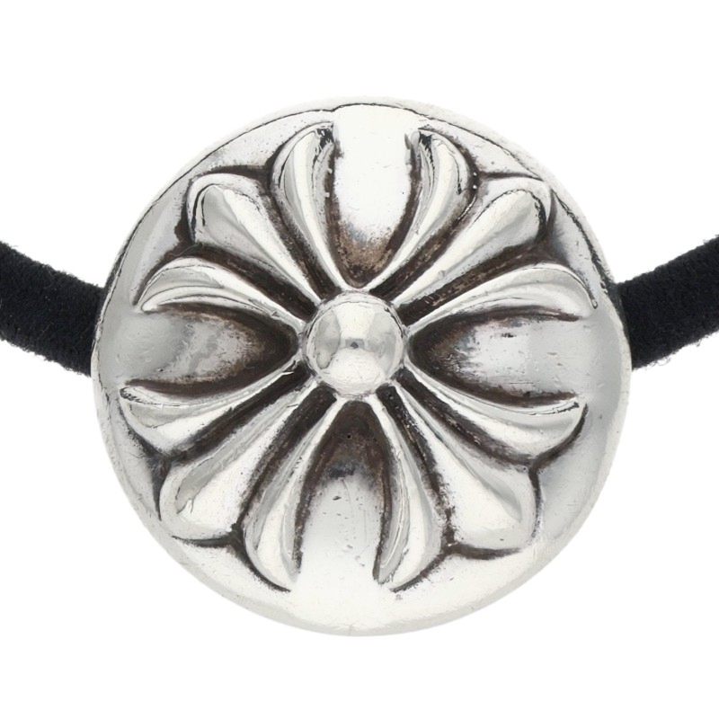 Chrome Hearts Cross-ball button hair tie Silver