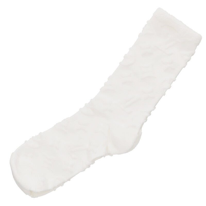 Louis Vuitton Monogram Cushioned Socks White Size L