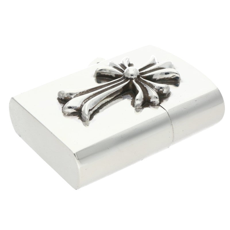 Chrome Hearts V1 Small CH Cross Zippo Lighter Size Silver