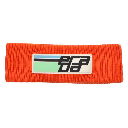 PRADA Logo Knit Wool Hairband Orange Size S