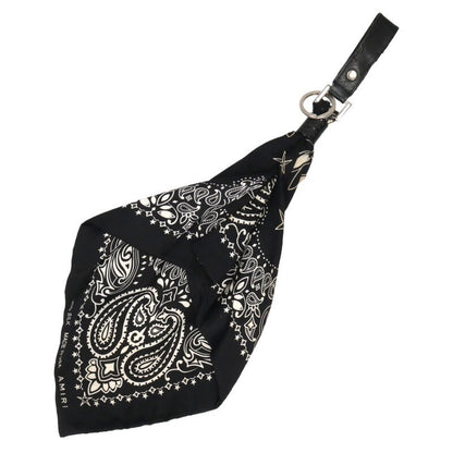 AMIRI Bandana Silk Keychain Black White Size ONE SIZE