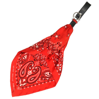 AMIRI Bandana Silk Keychain Red Size ONE SIZE