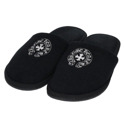 Chrome Hearts Horseshoe Embroidered Hotel Slippers Size M